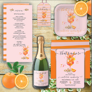 Das ist Amore Spritz Brautparty Quadratischer Aufkleber