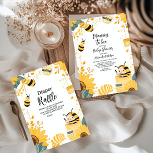 Vintage Mommy to Bee Wildblumen Kinderdusche Einladung