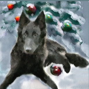 Belgische Weihnachtsgeschenke Feiertagskarte