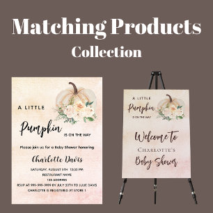 Duschkürbis Blume, cremefarben Einladung