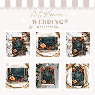 Zierblume Hochzeit Jugendstil Save The Date