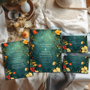 Carte De Remerciements Antique Floral Art Nouveau Mariage