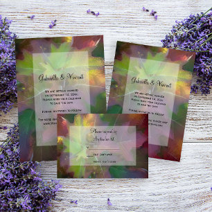 Invitation Mariage Hydrangea Leaf Chêne Automne