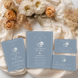 Invitations En Acrylique Élégant Mariage de palmier à main