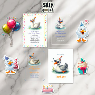 Eine Alberne Gänse-Transslusive erste Geburtstagsp