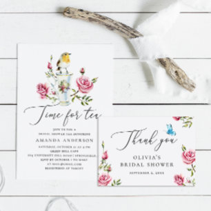 Aquarell Rose Blumenladen Brautparty vielen Dank Geschenkanhänger