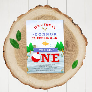 Das große farbenfrohe Angelthema 1. Geburtstag in Postkarte