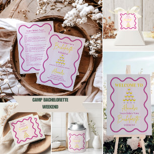 Veuve Before Vows Bachelorette Weekend Quadratischer Aufkleber