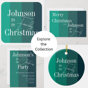 Cartes Pour Fêtes Annuelles Joyeuse typographie de Noël non photo