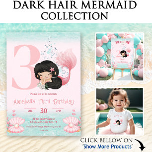 Little Mermaid Birthday Pink Serviette