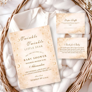 Invitation Baby Shower Classique au Clair de Lune