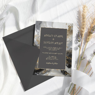 Moderne Goldmedaille Anthrazit Artistic Watercolor Tischaufsteller