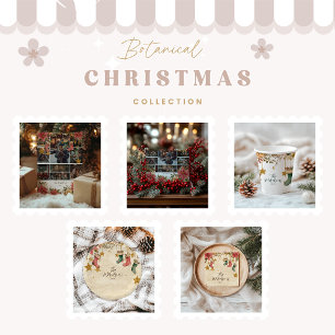 Rustikale Strumpf und Poinsettias Weihnachten Einladung