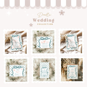 Carte De Remerciements Mariage côtier à main