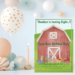 Farm Barn Birthday Party Pappteller