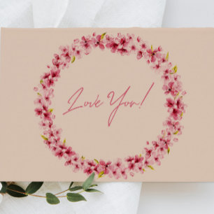 Fleurs d'aquarelle rose Faire-part de mariage de c