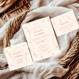 Invitation Oie Coquette 1er Anniversaire