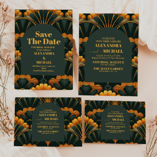 Art Deco Roaring 20er Hochzeit Save The Date