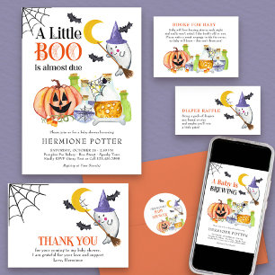 Halloween Baby Shower Ghost und Magic Tränen Runder Aufkleber