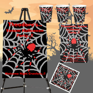 Kids Venom Halloween-Party Banner