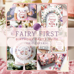 Fairy Door Blonde Hair Fairy Erste Geburtstagspart Einladung