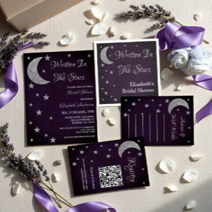 Invitation Écrit Dans La Fête des mariées Des Étoiles