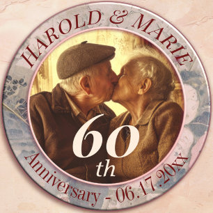 Invitation Élégant 60e Mariage Diamond
