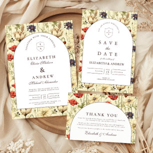 Invitation Mariage Floral Automnal Romantique