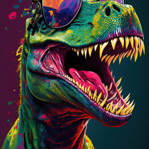 Dino Party 4e Dinosaur Invitation anniversaire