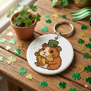 Porte-clés Défilé de cochons d'Inde de la Saint-Patrick