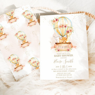 Invitation Baby shower de ballon à air chaud par Mail Cute An