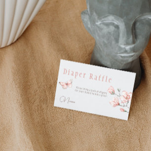 Invitation Élégante Blush Pink Butterfly Kiss Floral Tea Part