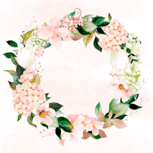 Peach and Cream Hydrangeas Paare Dusche lädt ein