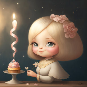 Happy Birthday Girl 01 Magneteinladung