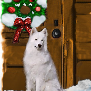 Samoyed Christmas Geschenke Feiertagskarte