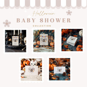 Invitation Baby shower d'Halloween mou