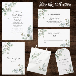 Eukalyptus Greenery Script-Brautparty Tragetasche