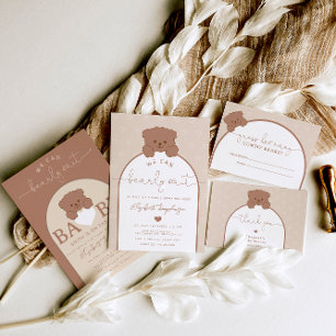 Teddy Bear Gender Neutral Baby Dusche Einladung