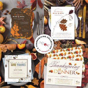 Cravate Automne/Automne Feuilles Famille Monogramme Action