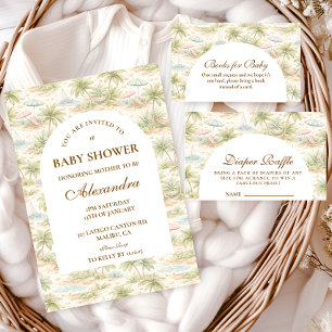 Süße tropische Kinderzimmer-Tiere: Babyparty Einladung