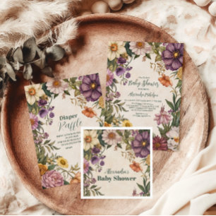 Serviette En Papier Baby shower de Baby shower Art Nouveau victorien