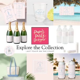 Letzten Toast auf der Küste Bachelorette Reise Ein Einladung