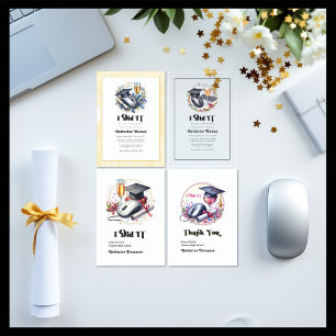 Invitations En Acrylique "J'ai fait l'informatique" Diplôme en informatique