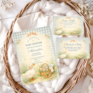 Pastel Silly Goose Farm Babyshower Serviette