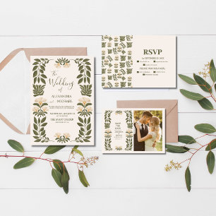 Foto Wildblumen Hochzeit im Botanischen Garten Save The Date