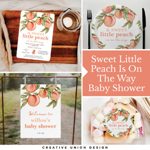 Sweet Peach Baby Dusche Bingo Spiel