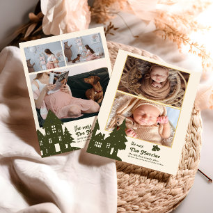 Christmas Holly Jolly Time Woodland Folien Feiertagskarte