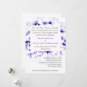 Magnet Flexible Elegant Violet Enregistrer la date Flexible Photo 