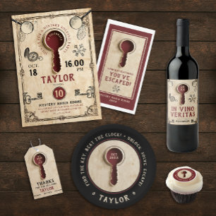 Cooler Vintager Escape Room Detection Spy Mystery  Geschenkanhänger