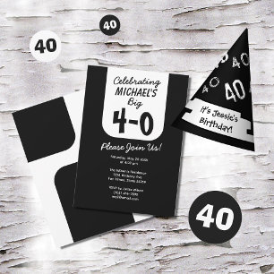 40. Geburtstagsfeier Einladung